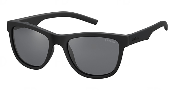 POLAROID KIDS PLD 8018/S - Yyvy2 Rubberblk, Plastic, Rectangle frame