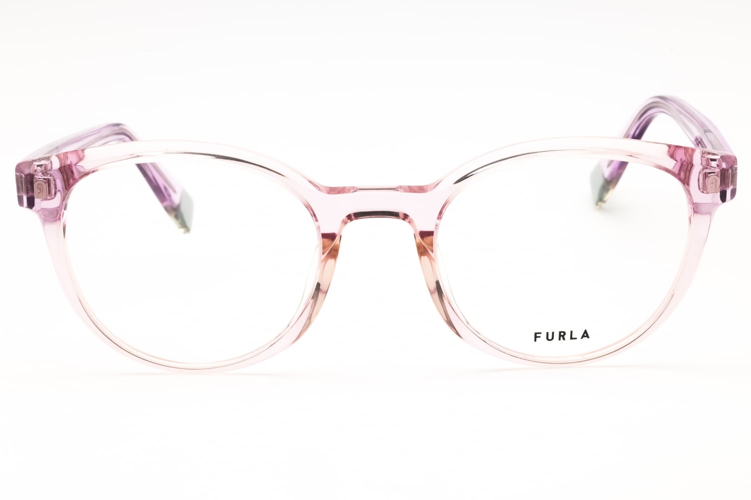 Furla VFU642V - Shiny Transparent Lilac, Acetate, Round frame