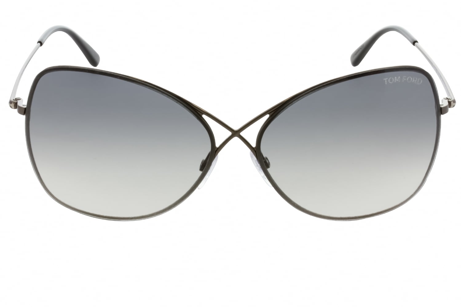 Tom Ford FT0250 - Shiny Gumetal, Metal, Round frame