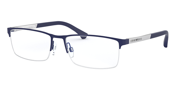 Emporio Armani EA1041 - Rubber Blue, Metal, Rectangle frame