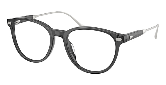 COACH HC6265U - Transparent Grey, Plastic, Oval frame