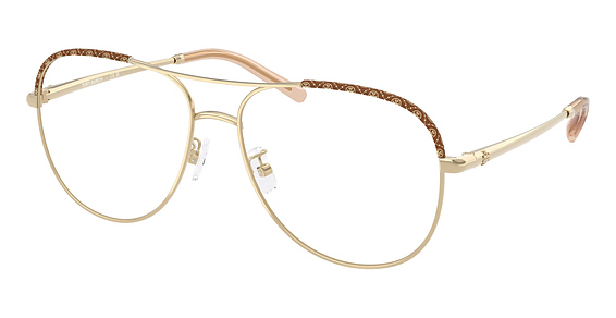 Tory Burch TY1091 - Light Gold, Metal, Aviator frame