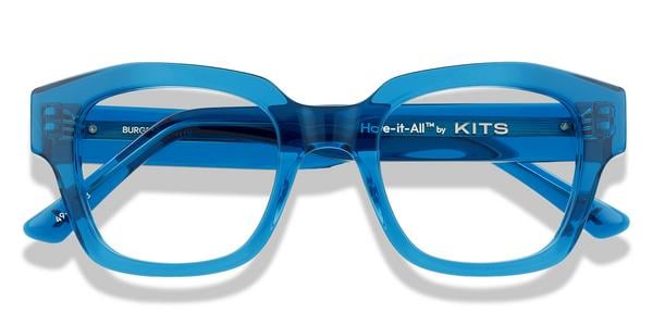KITS Burgess - Teal, Acetate, Rectangle frame