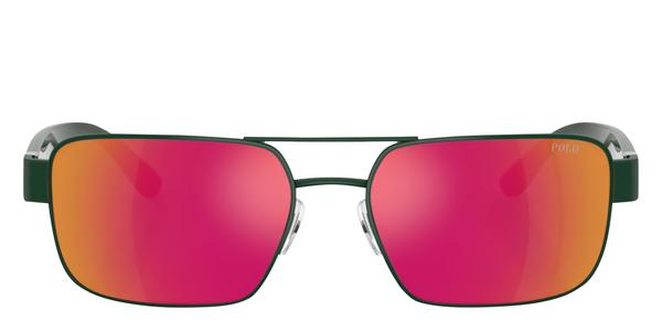 Polo PH3161 - Shiny Dark Green, Metal, Rectangle frame