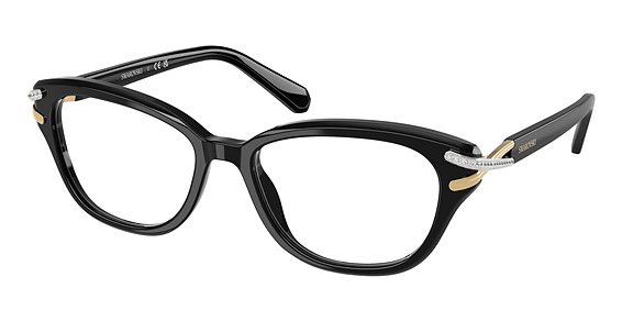 Swarovski SK2032 - Black, Plastic, Oval frame
