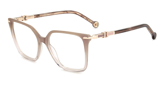 Carolina Herrera HER 0382 - Nude, Acetate, Rectangle frame