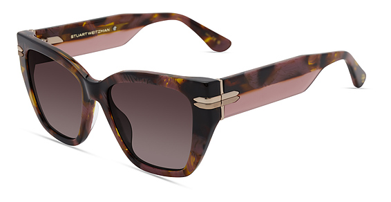 Stuart Weitzman WZN 8012/G/S - 0t43x Hava Pink, Acetate, Cat Eye frame