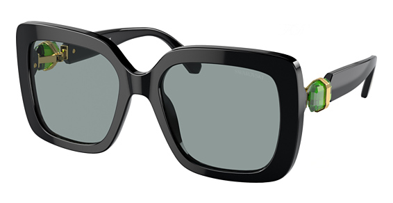 Swarovski SK6001 - Black, Plastic, Rectangle frame