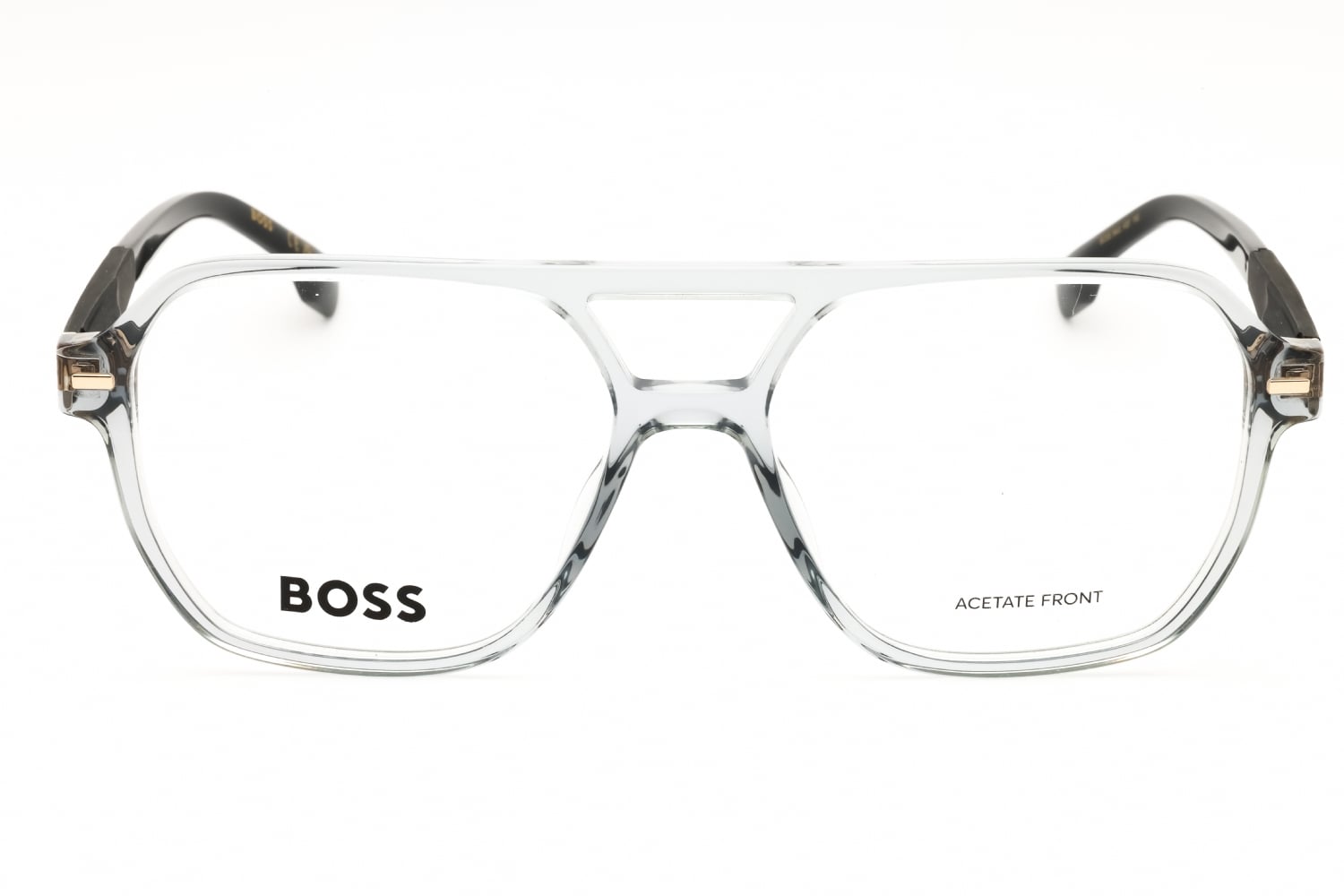 Hugo Boss BOSS 1843 - Grey, Plastic, Rectangle frame
