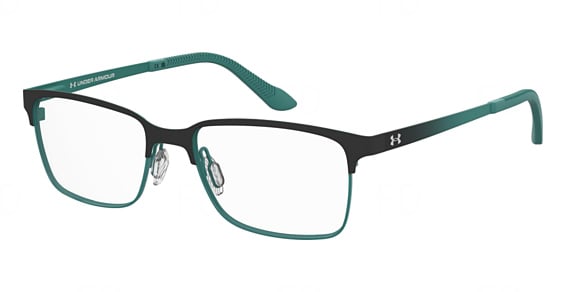 Under Armour UA 9016 - Black Teal, Stainless Steel, Rectangle frame