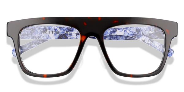 KITS Ronaldo Primo Lift-off™ - Havana/Monstera, Acetate, Flat-Top frame