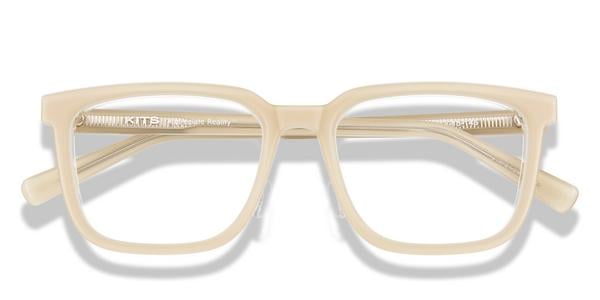 KITS Fir Primo Lift-off™ - Oatmeal / White /Clear, Acetate, Rectangle frame