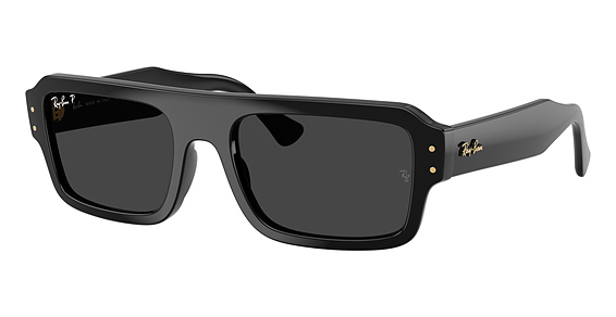 Ray-Ban RB4454 FLACKO - Black, Mixed Materials, Flat-Top frame