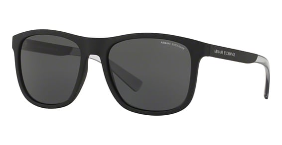 Armani Exchange AX4049SF - Matte Black, Acetate, Round frame