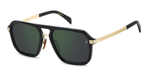 David Beckham DB 7136/S - Blk Gold B, Plastic, Rectangle frame