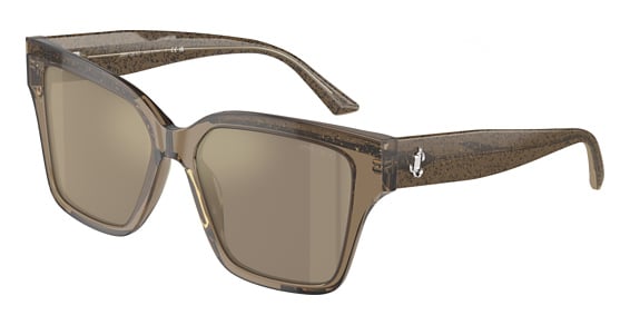 Jimmy Choo JC5003 - Trasparent Brown, Plastic, Rectangle frame