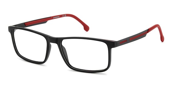 Carrera 8920 - Matte Black Red, Plastic, Rectangle frame