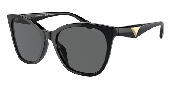 Emporio Armani EA4222U - Shiny Black, Plastic, Oval frame