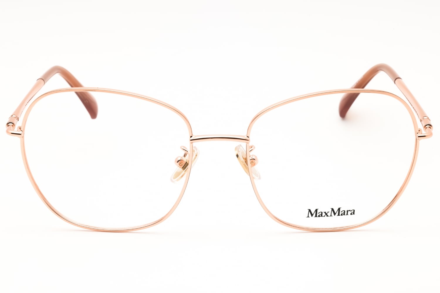 Max Mara MM5077-H - Pink Gold, Metal, Round frame