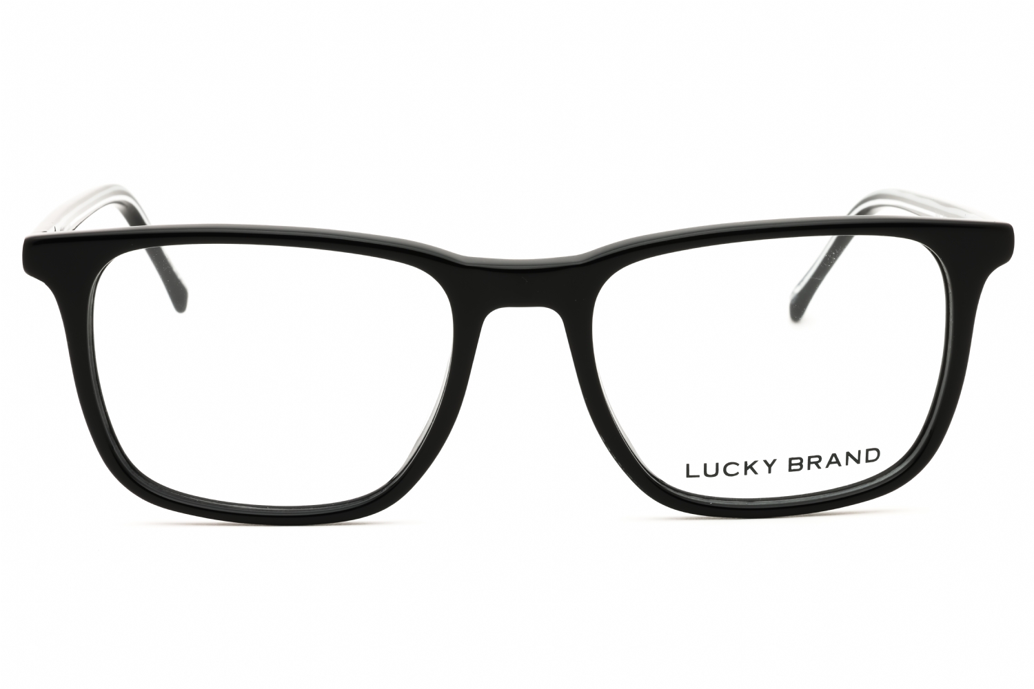 Lucky Brand D418 - Black, Acetate, Rectangle frame