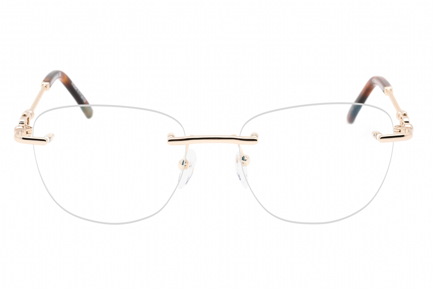 Charriol PC71048 - Shiny Gold, Metal, Rimless frame