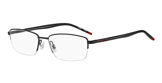 HUGO HG 1355 - Matte Black, Metal, Rectangle frame