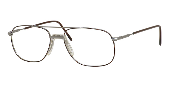 Elasta E 7045 - Havana Mud, Stainless Steel, Rectangle frame