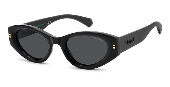 Polaroid PLD 6243/S/X - 807m9 Black, Plastic, Cat Eye frame