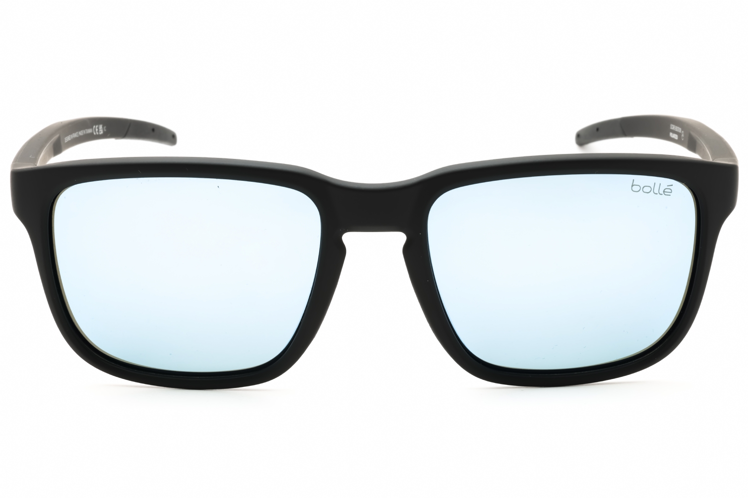 Bolle Score - Black Matte - SKY Blue Polarized, Acetate, Rectangle frame