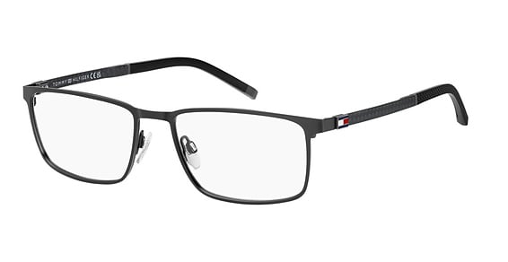 Tommy Hilfiger TH 1918/US - Matte Black, Stainless Steel, Rectangle frame