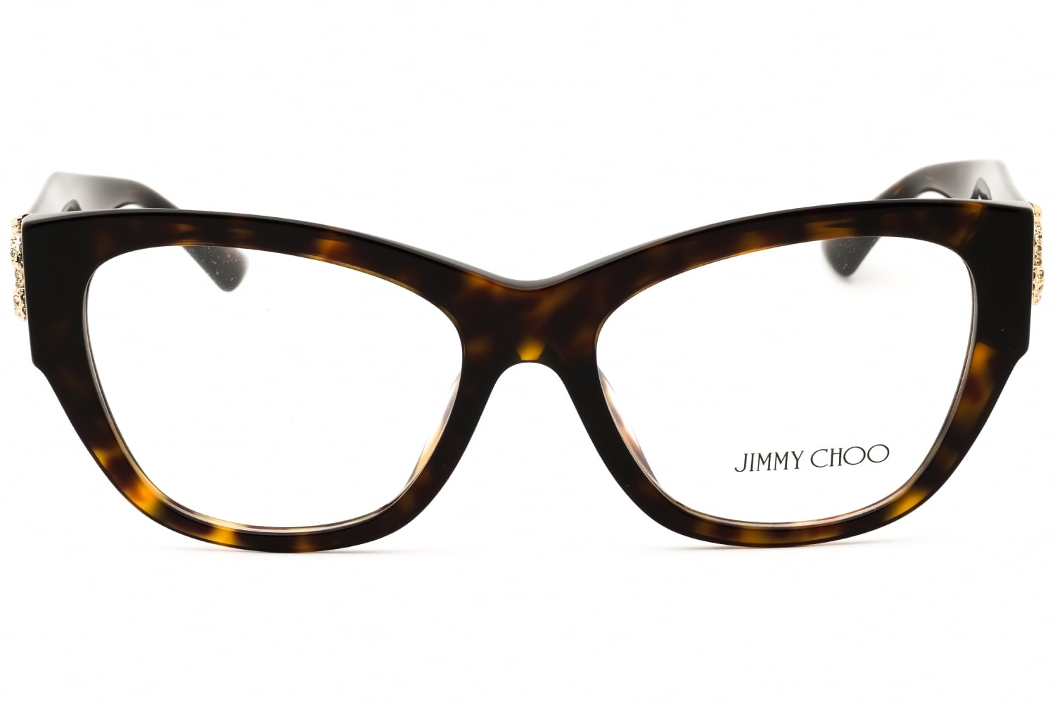 Jimmy Choo 0JC3033BU - Havana, Acetate, Cat Eye frame