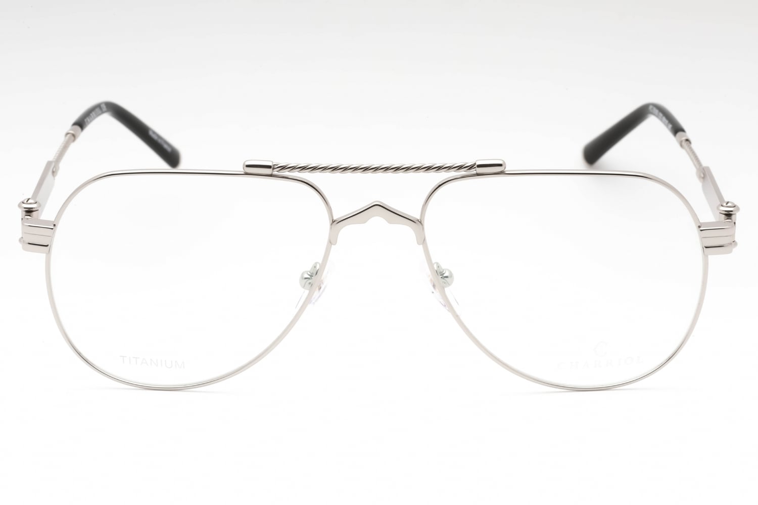 Charriol PC75105 - Shiny Silver, Metal, Aviator frame