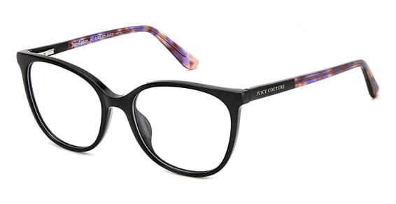 Juicy Couture JU 245/G - Black, Acetate, Rectangle frame