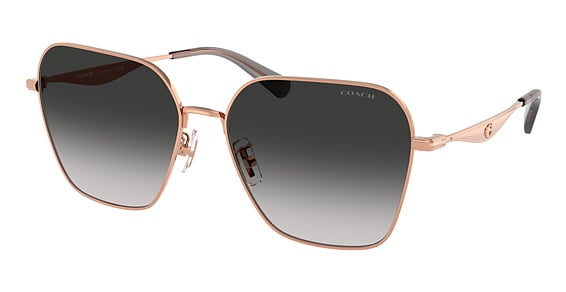 COACH HC7168 CW189 - Shiny Rose Gold, Metal, Geometric frame