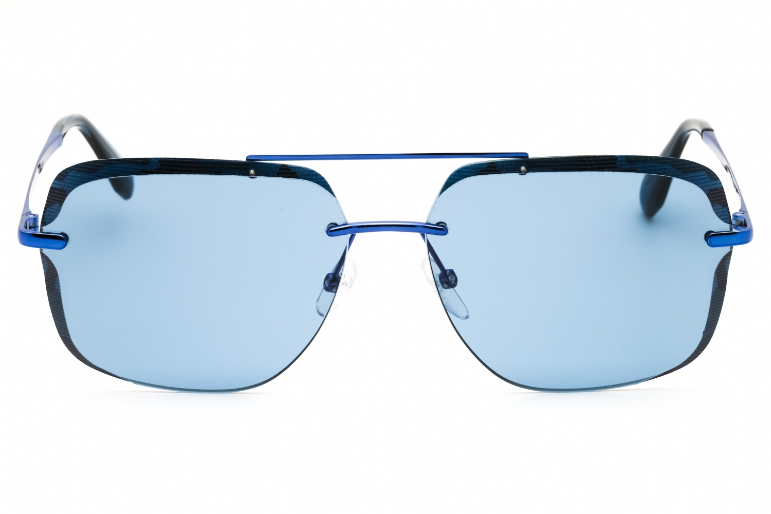 Adidas OR0017 - Shiny Blue, Metal, Rectangle frame