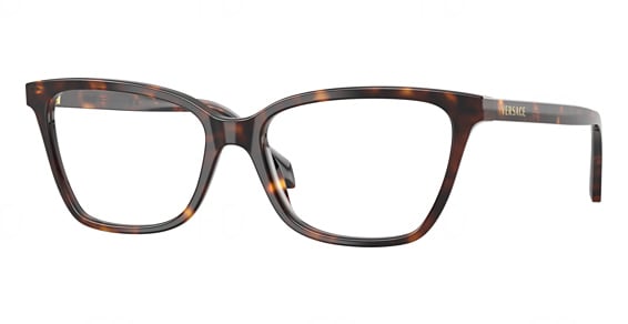 Versace VE3398F - Dark Havana, Plastic, Mixed Shapes frame