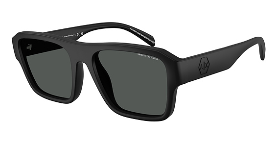 Armani Exchange AX4154SU - Matte Black, Acetate, Rectangle frame