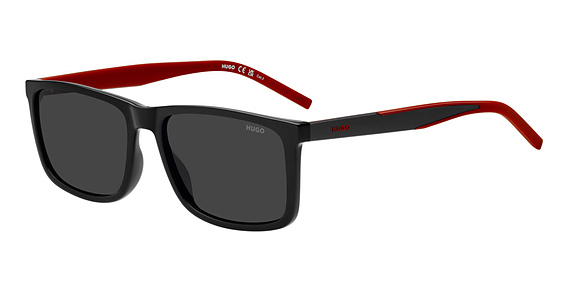 HUGO HG 1337/S - 807ir Black, Plastic, Rectangle frame