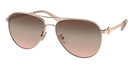 COACH HC7128 C6178 - Shiny Rose Gold, Metal, Aviator frame