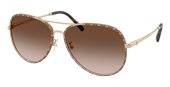 Tory Burch TY6114 - Light Gold, Metal, Oval frame