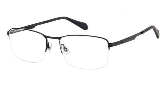 Fossil FOS 7167 - Matte Black, Metal, Rectangle frame