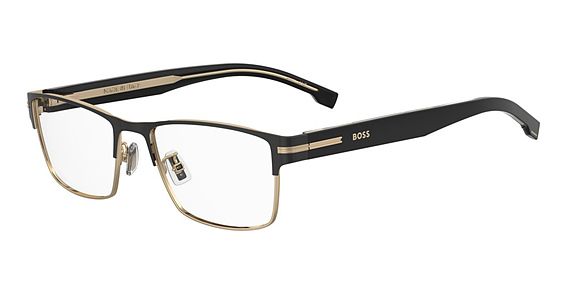 Hugo Boss Boss 1857/G/U - 2m2o7 Blk Gold B, Stainless Steel, Rectangle frame