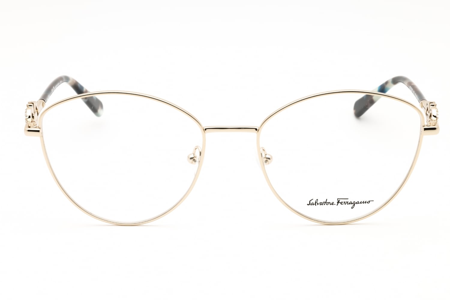Salvatore Ferragamo SF2220R - Light Gold, Metal, Cat Eye frame