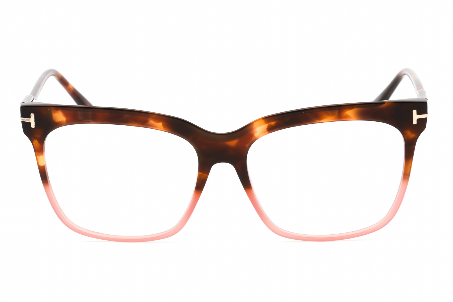 Tom Ford FT5768-B - Coloured Havana/clear, Acetate, Rectangle frame