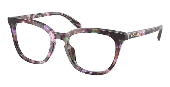 COACH HC6222U - Amethyst Pearl Tortoise, Plastic, Oval frame