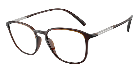 Giorgio Armani AR7276U - Transparent Brown, Acetate, Round frame