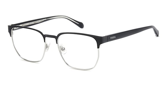 Fossil FOS 7221 - Black, Stainless Steel, Rectangle frame