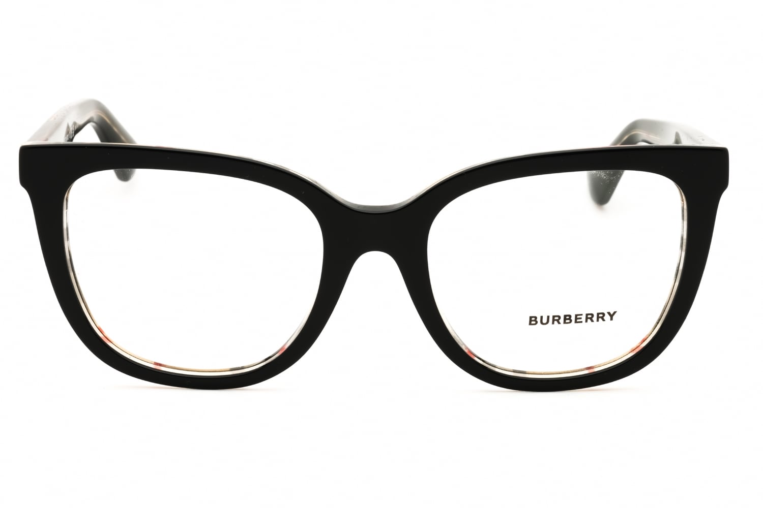 Burberry 0BE2415 - TOP Black ON Vintage Check, Acetate, Rectangle frame