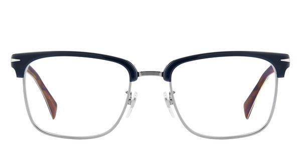 David Beckham DB 1183 - Blue Horn Ruthenium, Metal, Rectangle frame