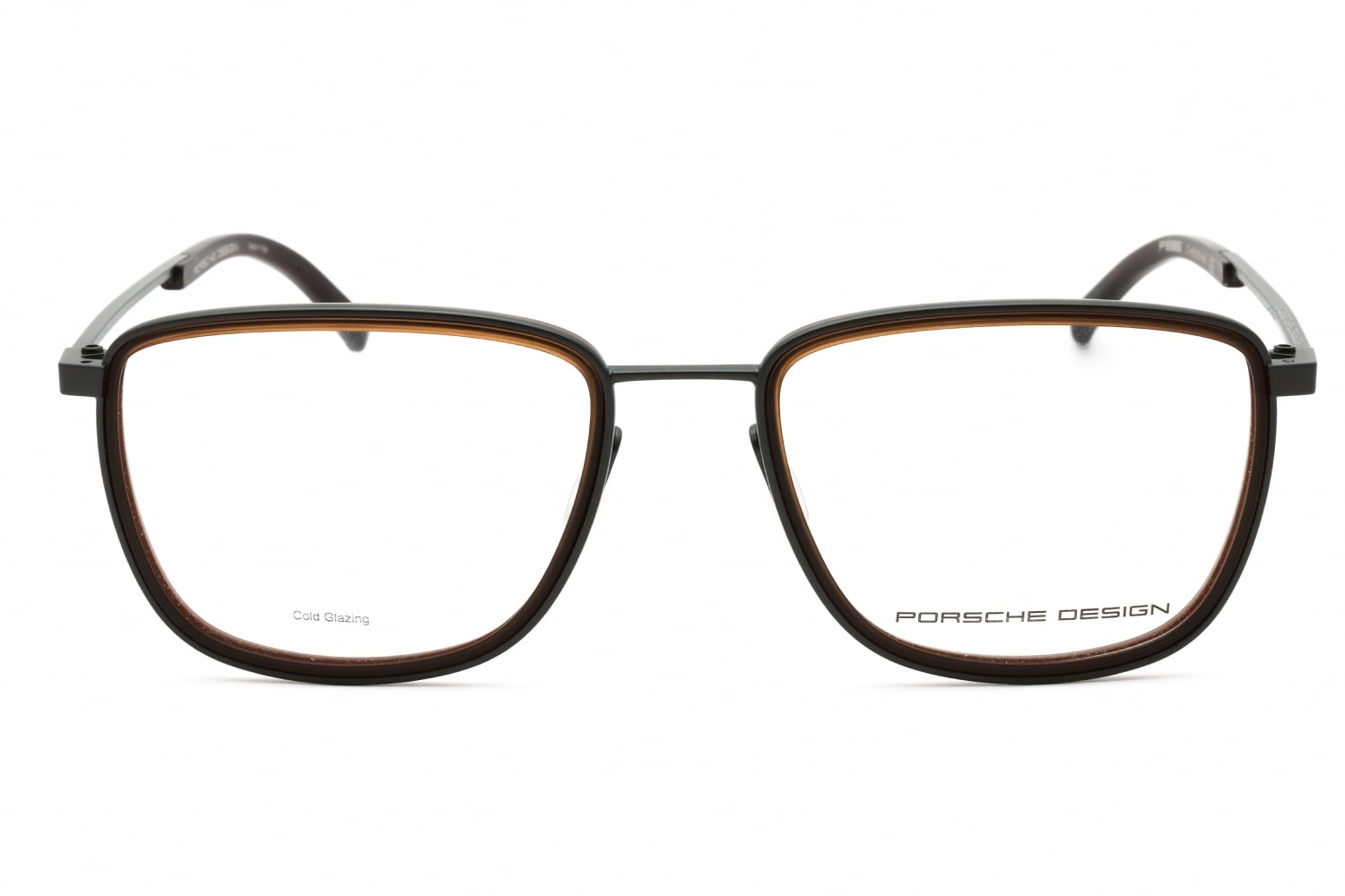 Porsche P8365 - Grey Brown, Metal, Rectangle frame